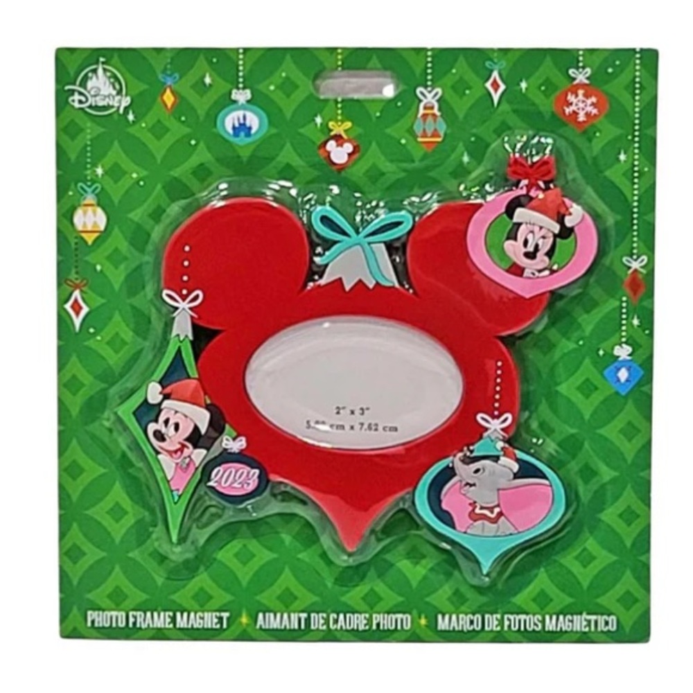 *NWT* Disney Parks Mickey / Minnie / Dumbo Christmas 2023 Photo Frame Magnet
